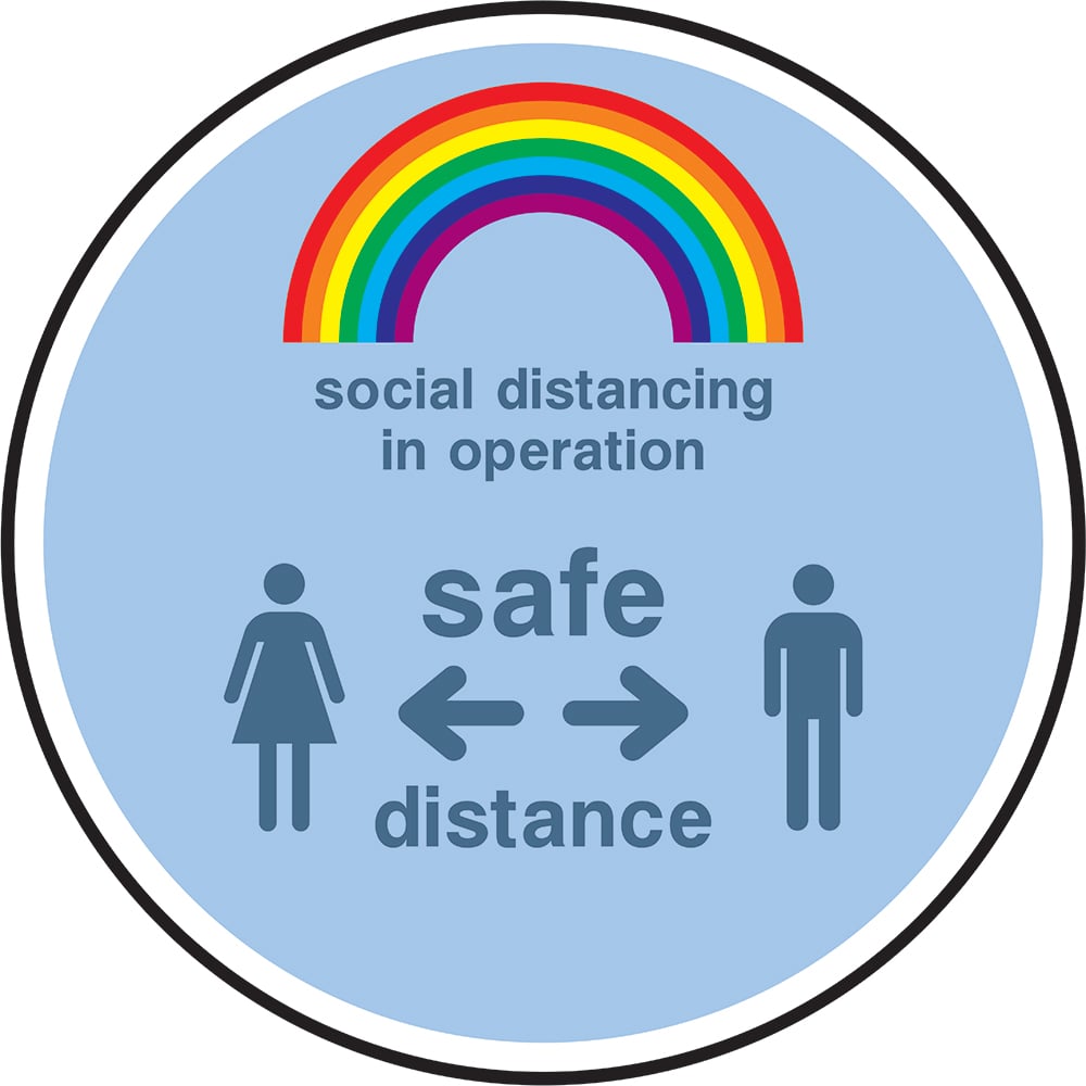 Signage: Safe Distance (FLOO0045)