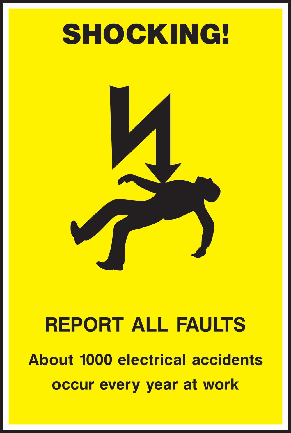 Signage: Electrical Shock Hazard (POST0004)