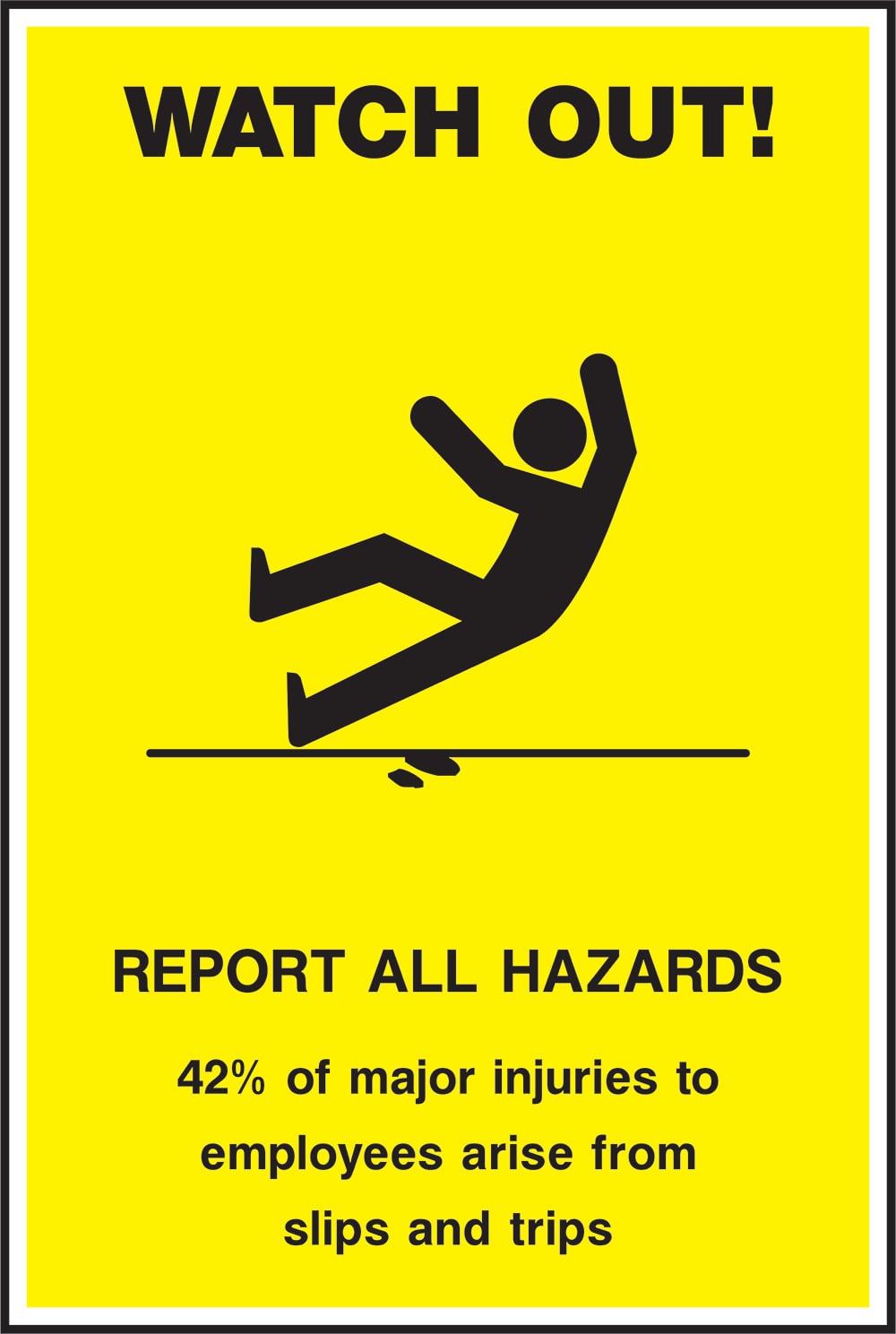 Signage: Watch Out Slips and Trips (POST0005)