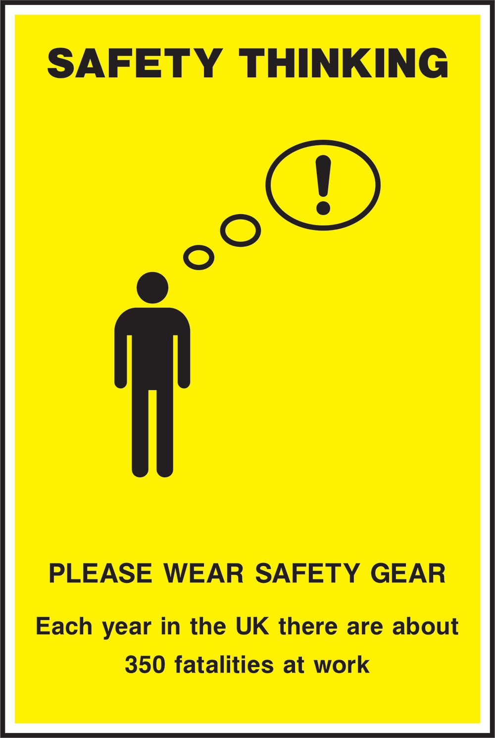 Signage: Please Wear Safety Gear (POST0008)