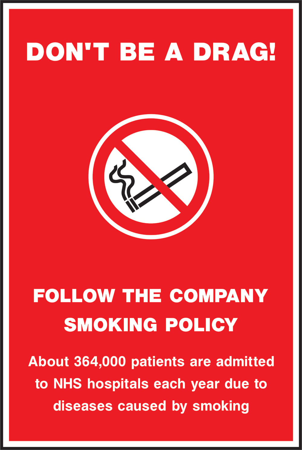 Signage: No Smoking (POST0011)