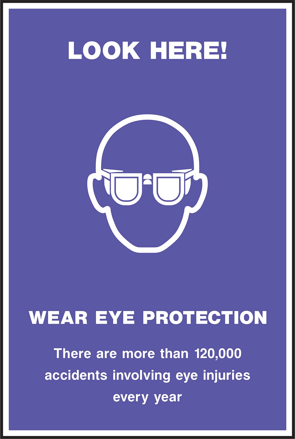 Signage: Wear Eye Protection (POST0013)
