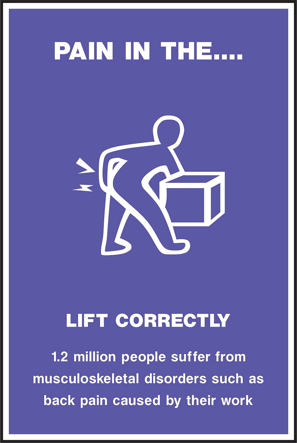 Signage: Lift Correctly (POST0015)