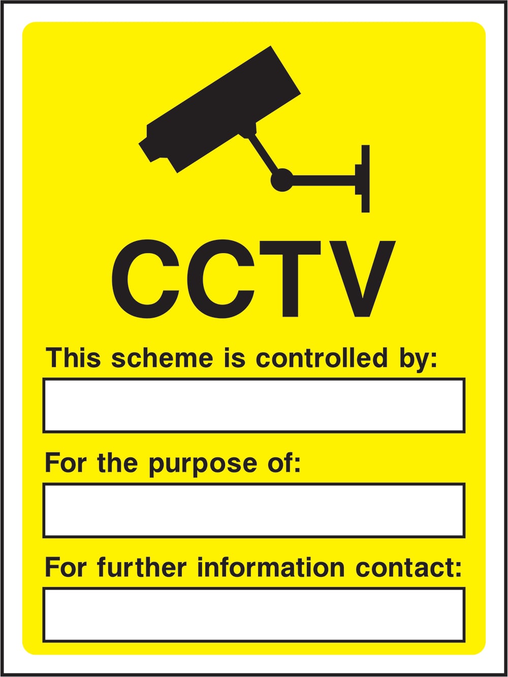Signage: CCTV (SECU0001)