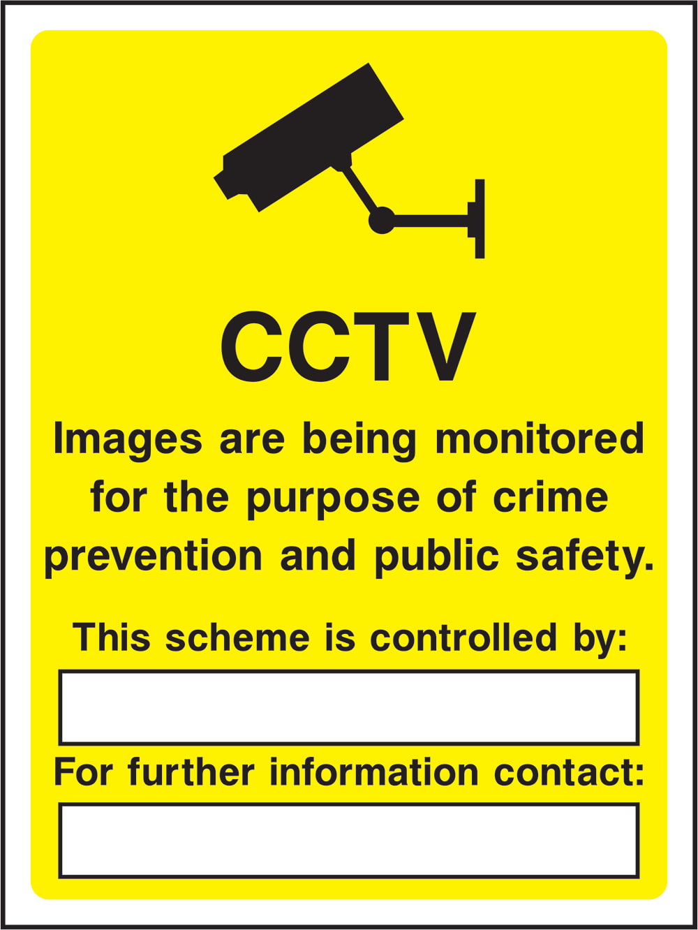 Signage: CCTV Monitoring (SECU0005)