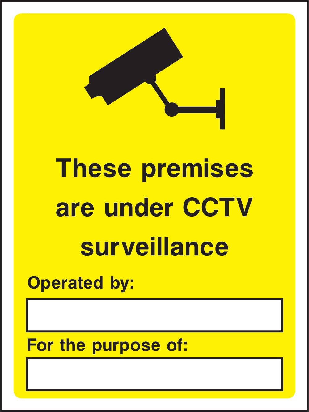 Signage: CCTV Surveillance (SECU0006)