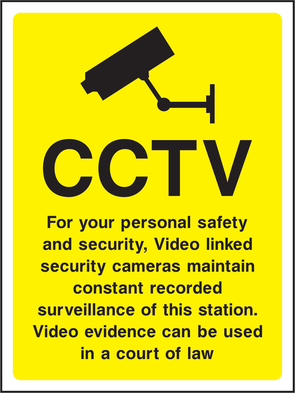 Signage: CCTV Surveillance (SECU0010)