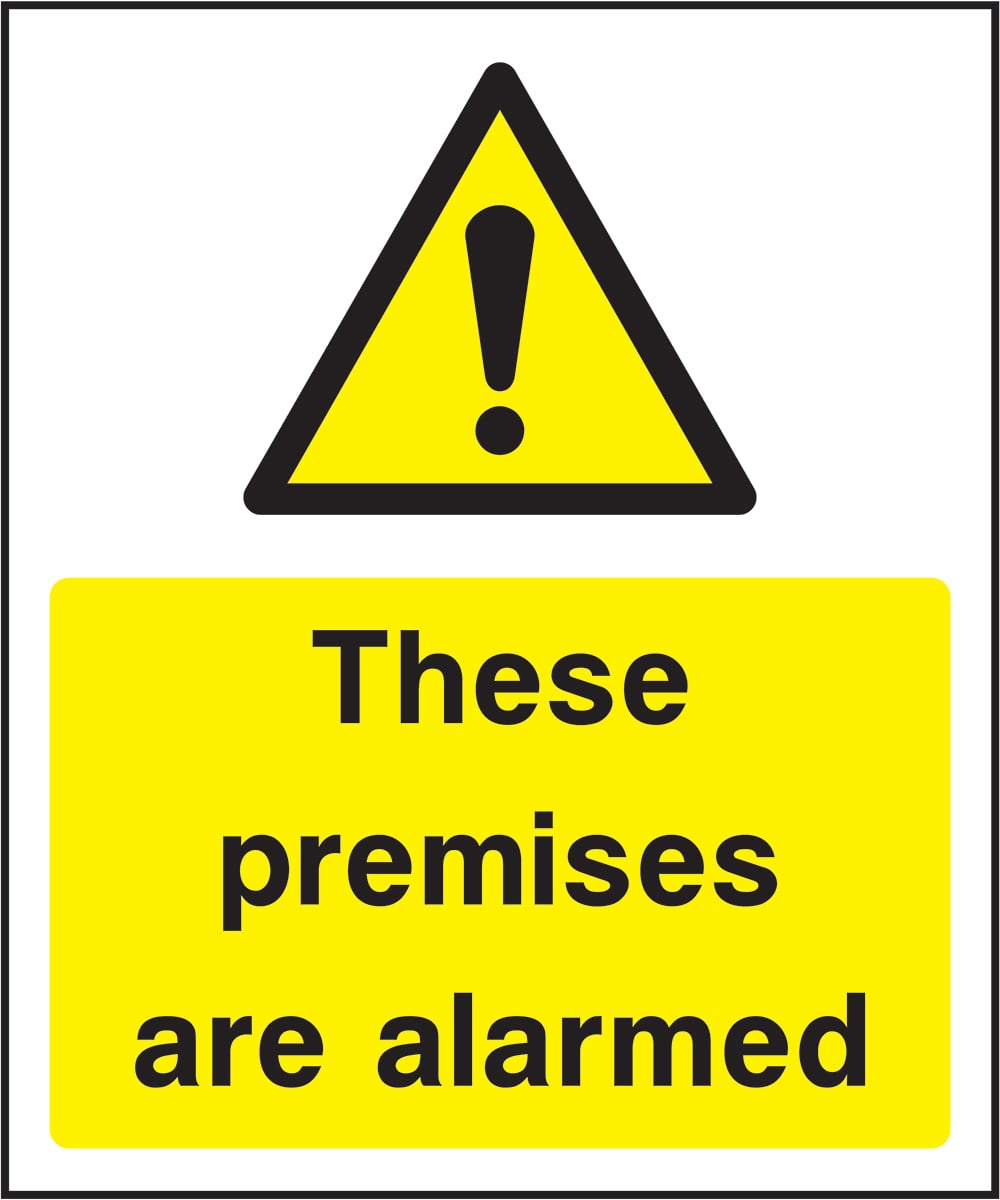 Signage: Premises Are Alarmed (SECU0022)