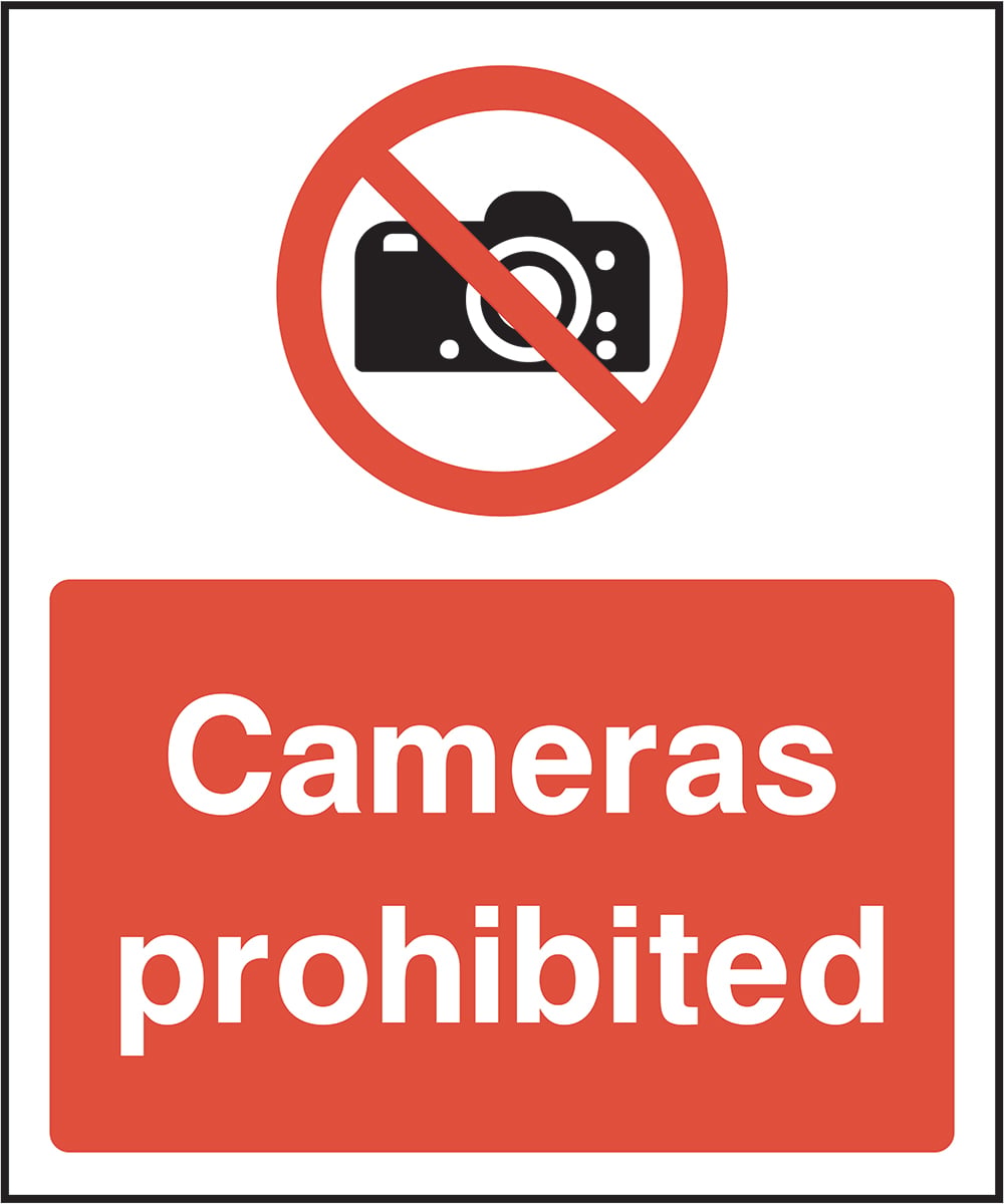 Signage: Cameras Prohibited (SECU0024)