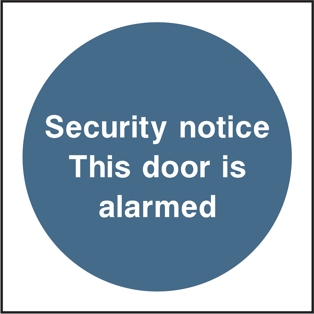 Signage: This Door Is Alarmed (SECU0114)