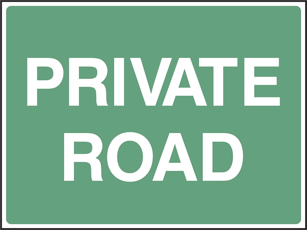 Signage: Private Road (SITE0015)