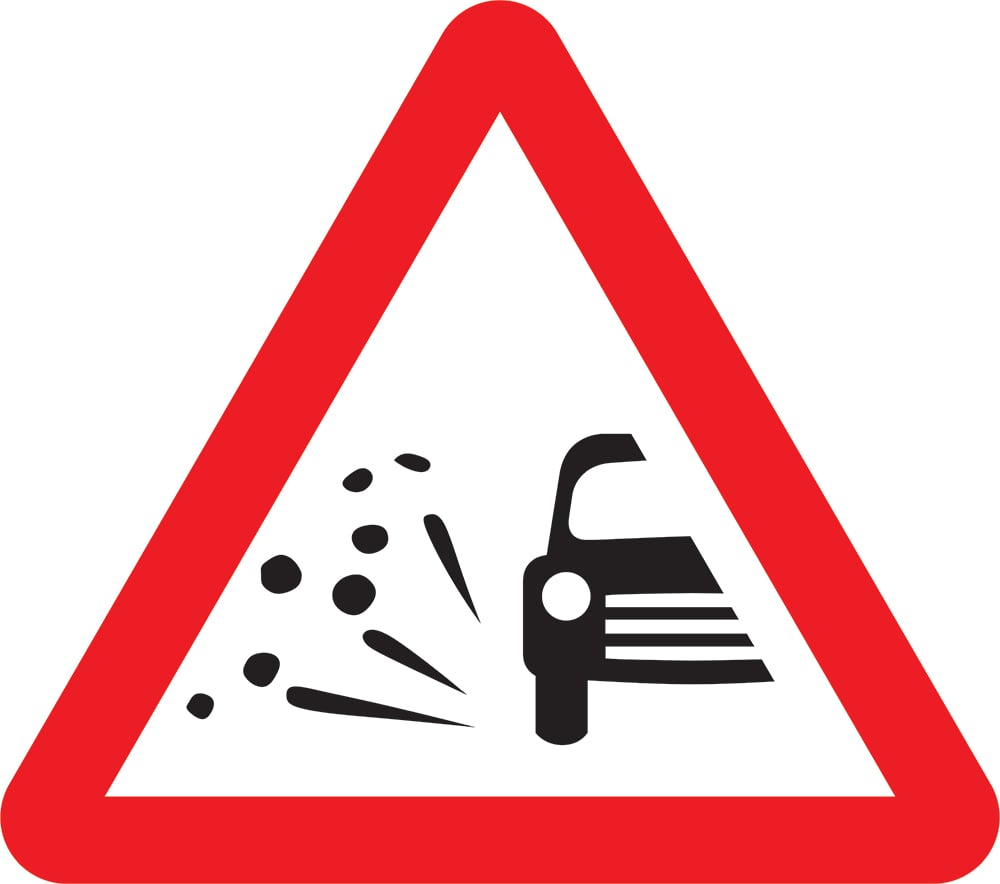 Signage: Loose Chippings (TEMP0021)