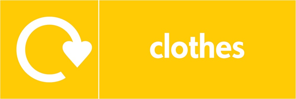 Signage: Clothes Recycling (TEXT0001)
