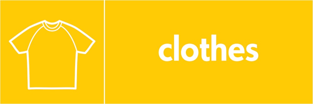 Signage: Clothes (TEXT0005)