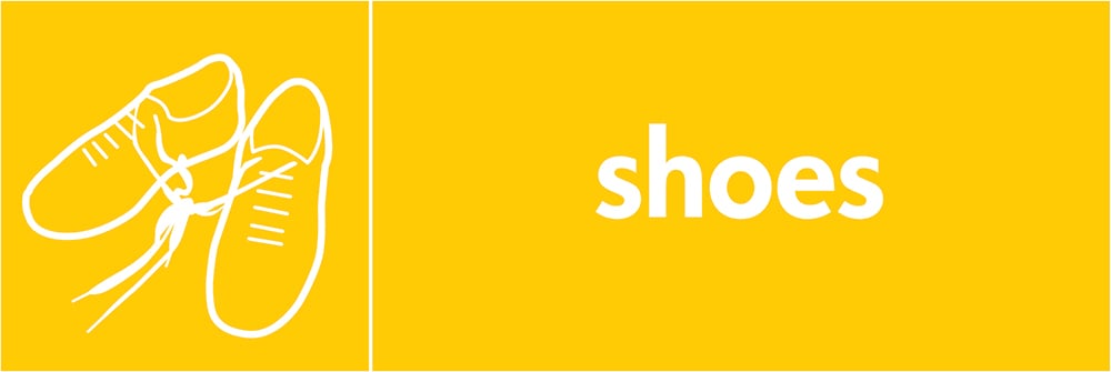Signage: Shoes (TEXT0007)
