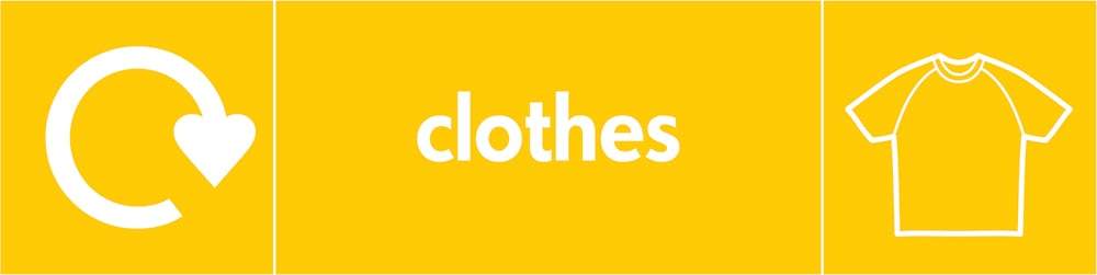Signage: Clothes Recycling (TEXT0009)