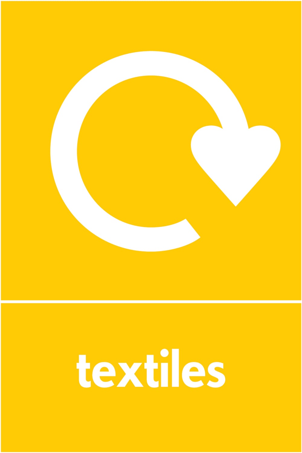 Signage: Textiles Recycling (TEXT0016)