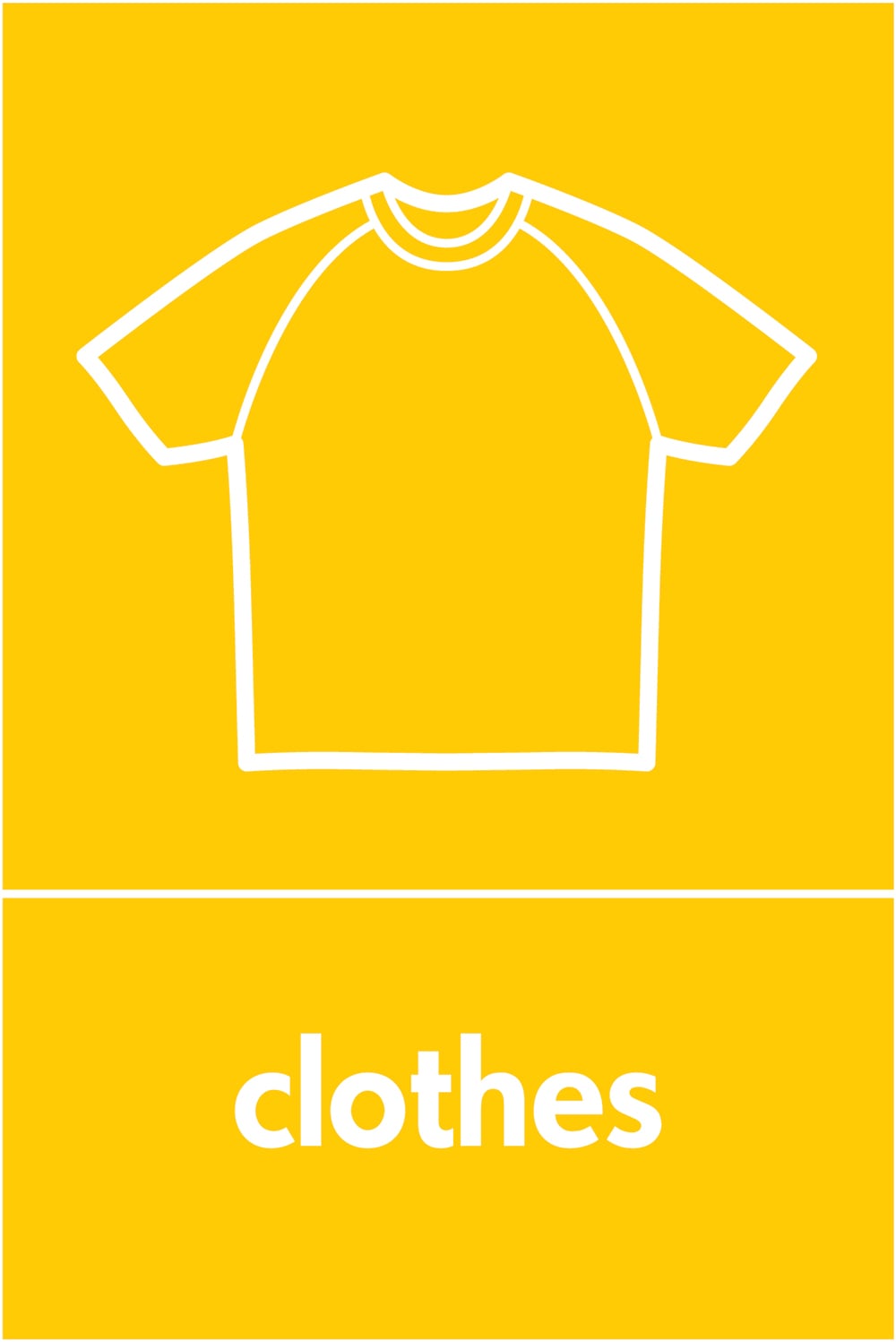 Signage: Clothes (TEXT0017)