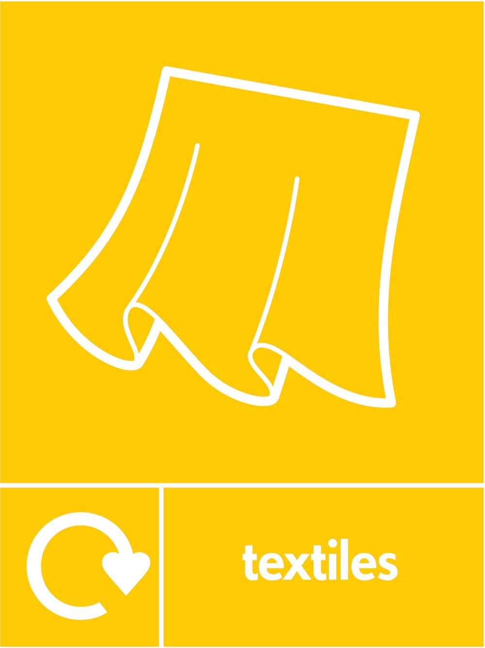 Signage: Textiles Recycling (TEXT0024)