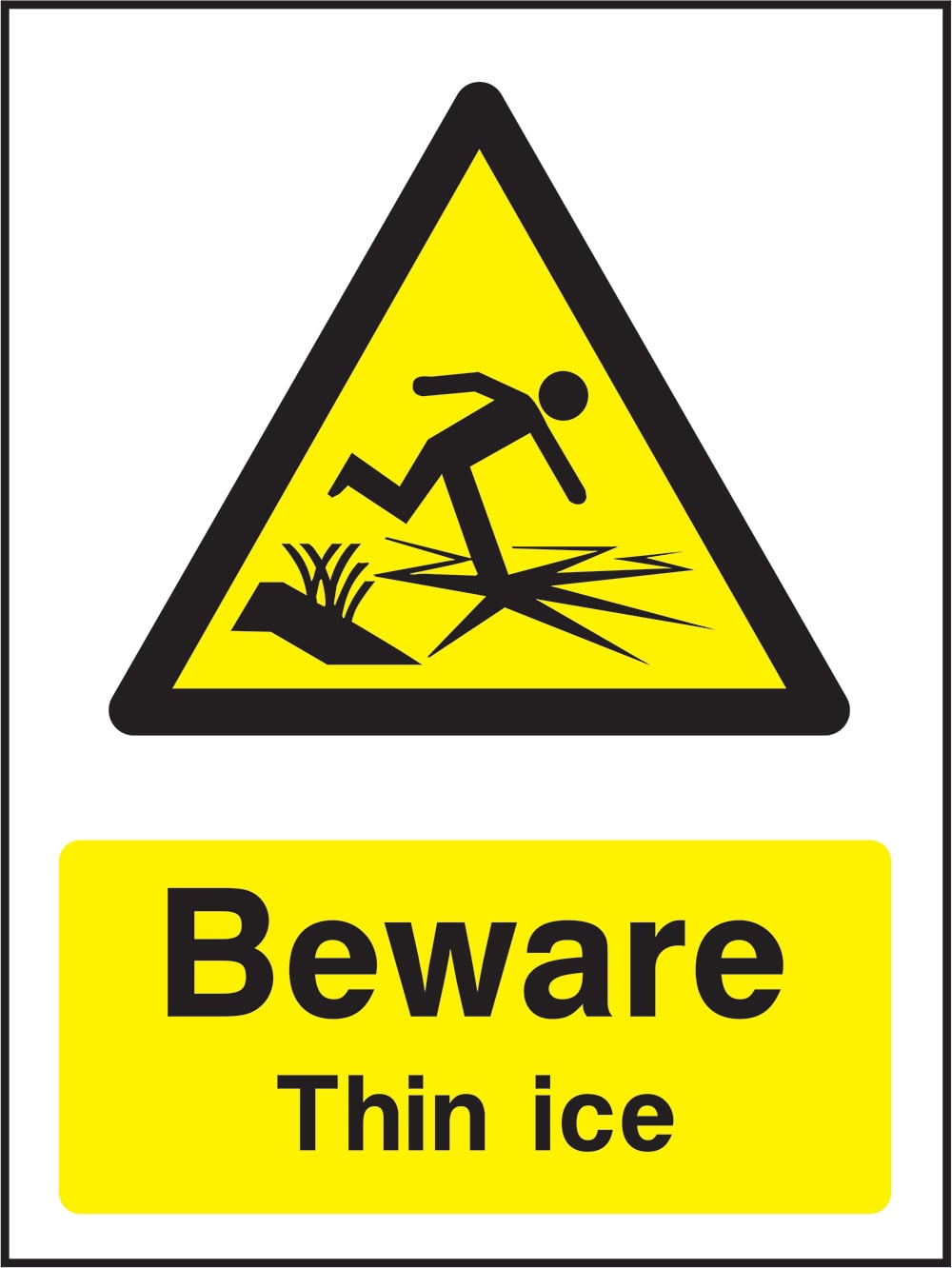 Signage: Beware Thin Ice (WATE2_1_0031)
