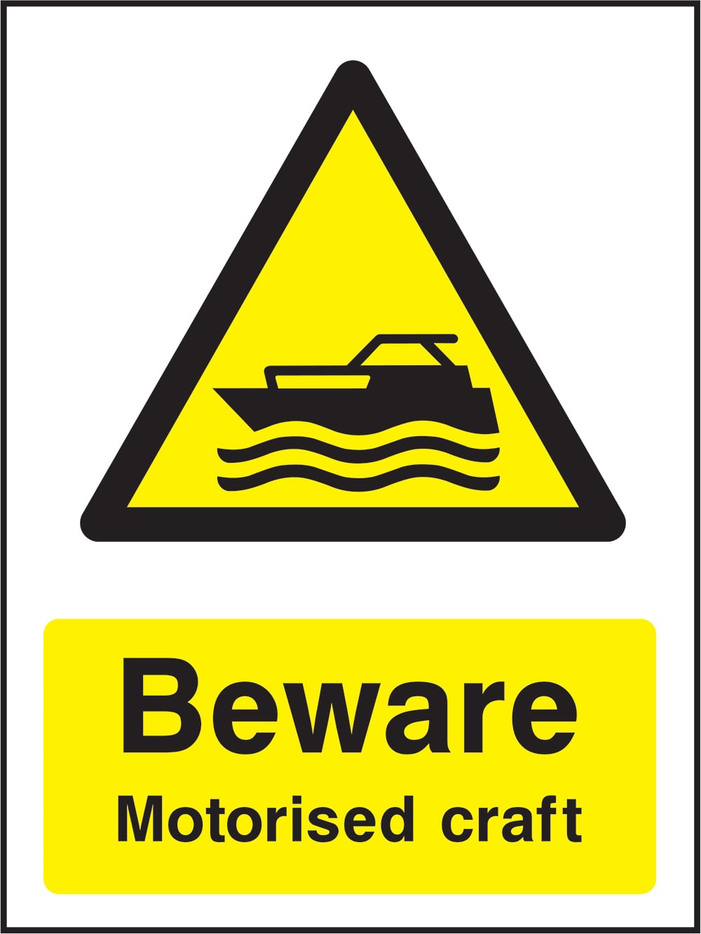 Signage: Beware Motorised Craft (WATE2_1_0035)