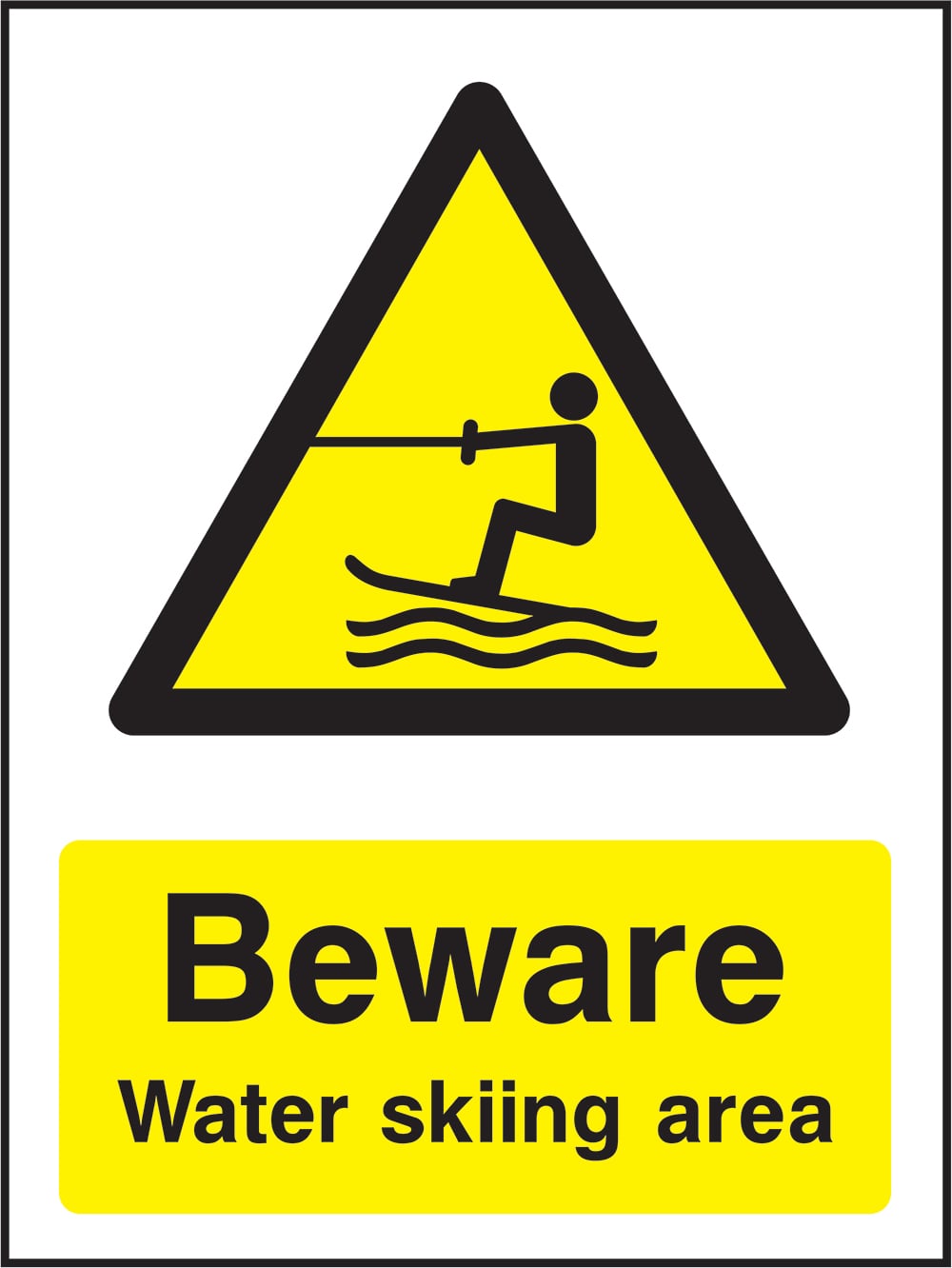 Signage: Beware Water Skiing Area (WATE2_1_0036)