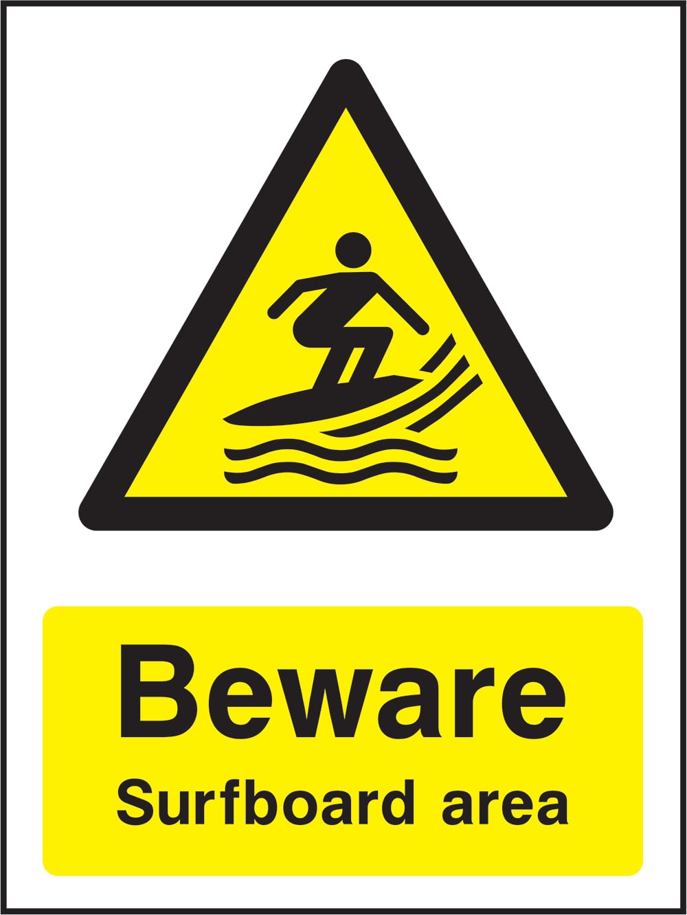 Signage: Beware Surfboard Area (WATE2_1_0037)
