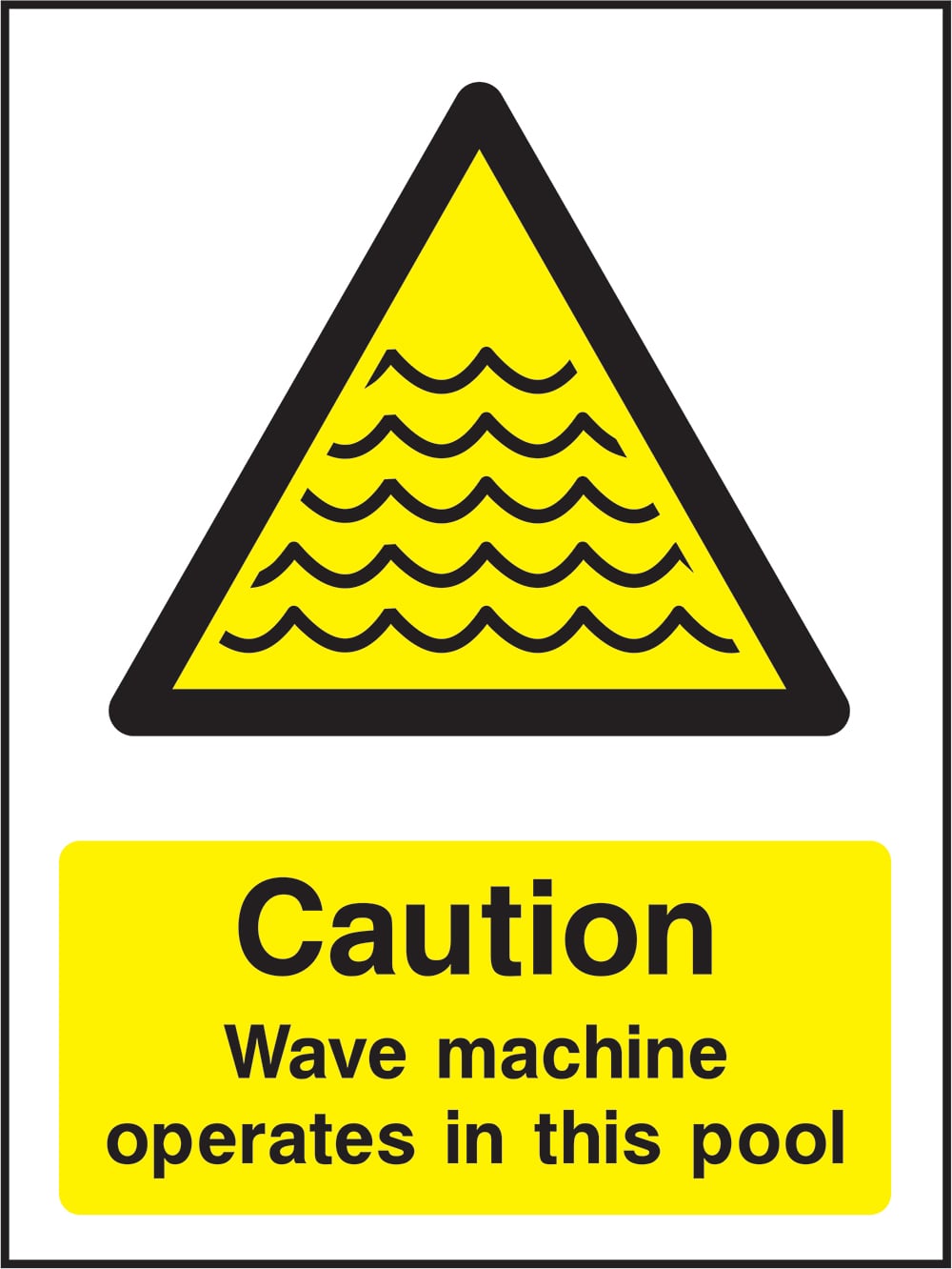 Signage: Caution Wave Machine (WATE2_1_0041)