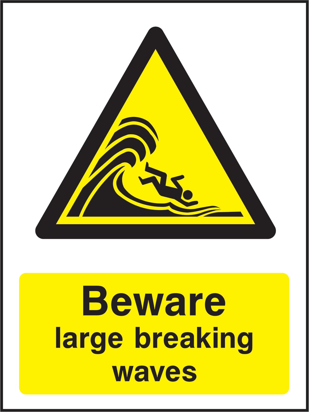 Signage: Beware Large Breaking Waves (WATE2_1_0042)