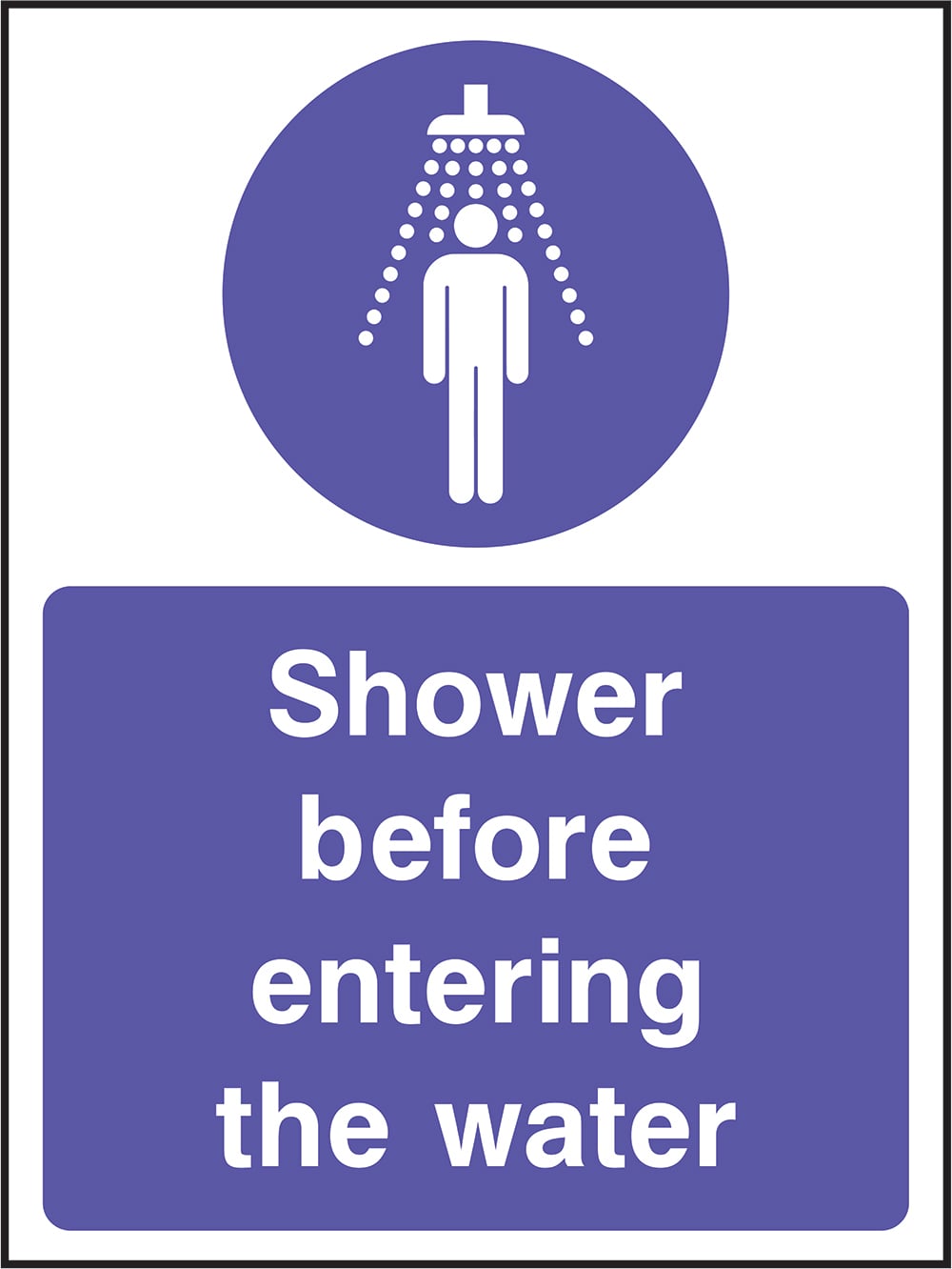 Signage: Shower Before Entering Water (WATE2_1_0053)