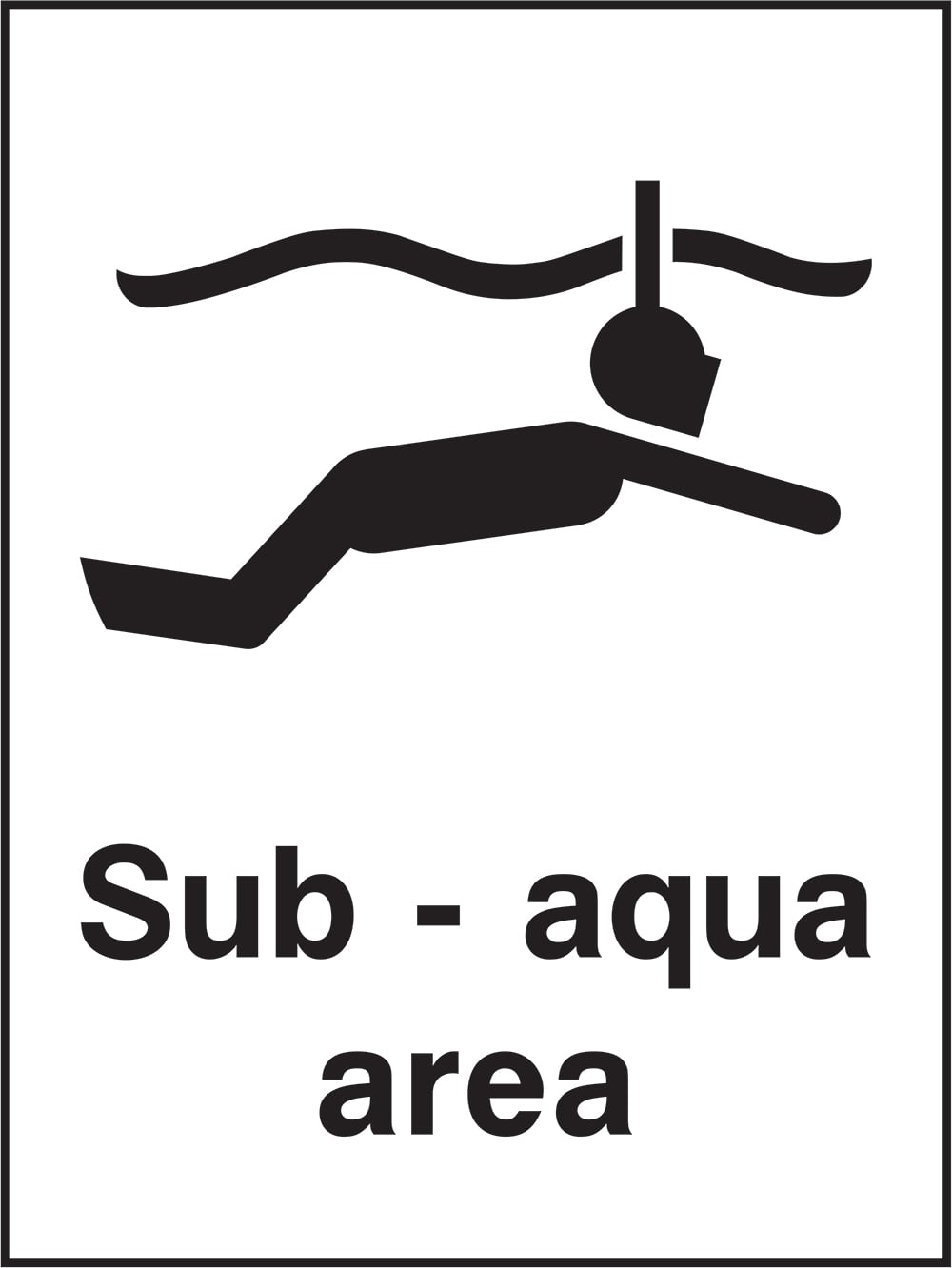 Signage: Sub Aqua Area (WATE0024)