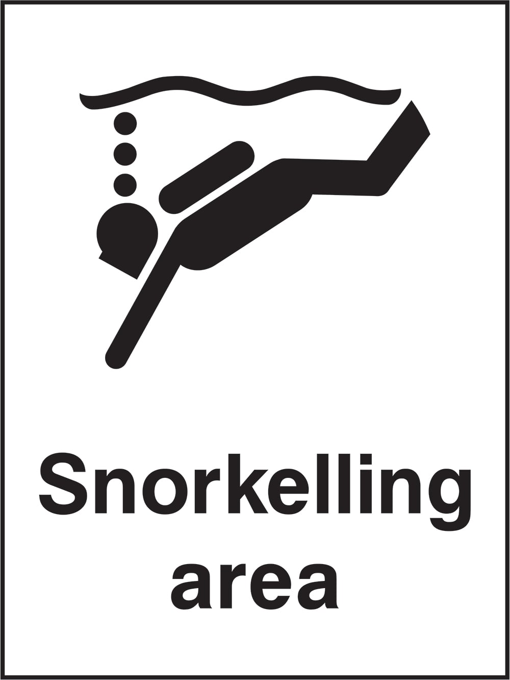 Signage: Snorkelling Area (WATE0027)