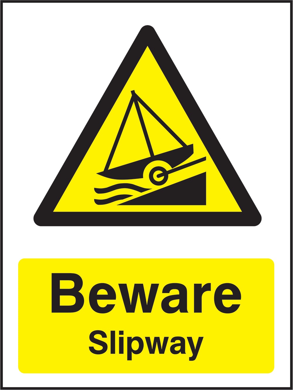 Signage: Beware Slipway (WATE0030)