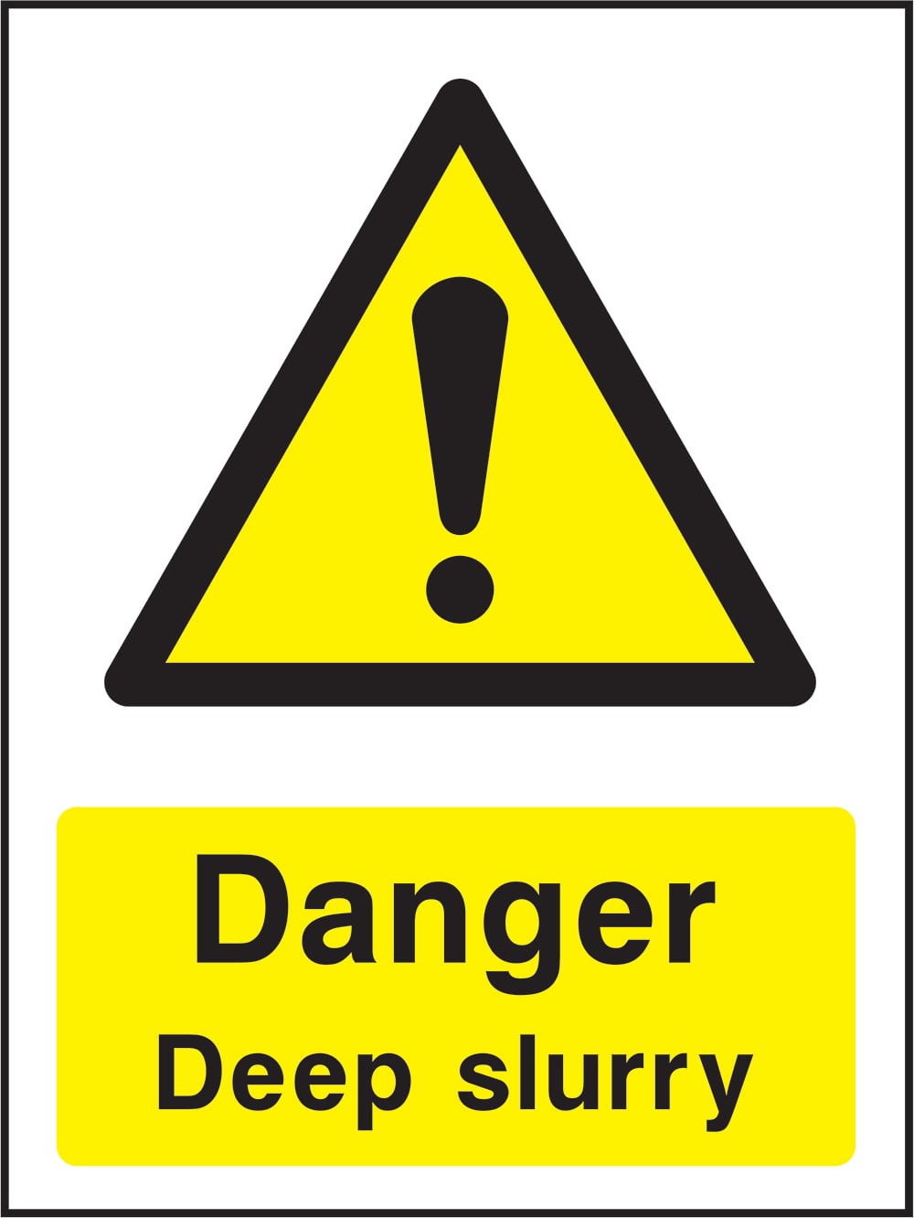 Signage: Danger Deep Slurry (COUN0020)
