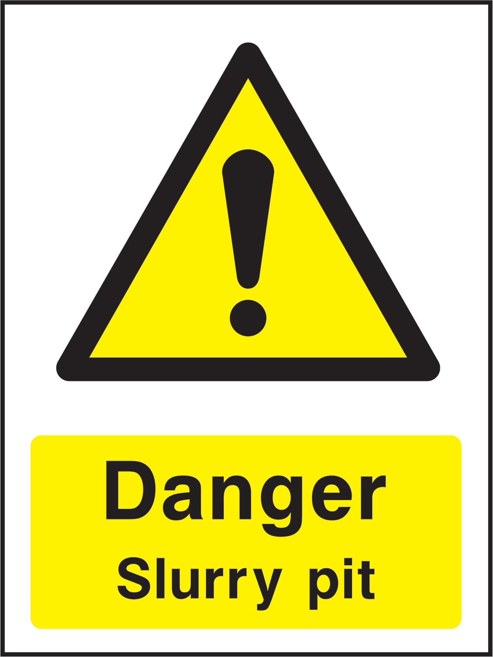 Signage: Danger Slurry Pit (COUN0023)
