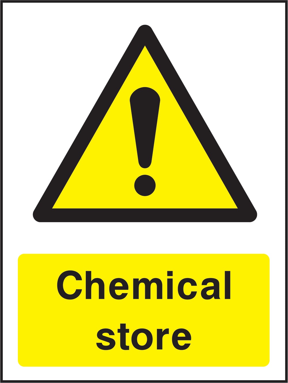 Signage: Chemical Store (COUN0026)