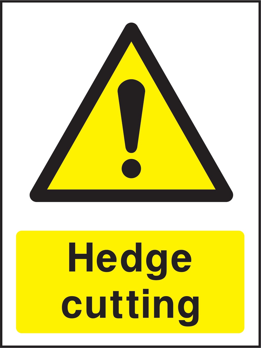 Signage: Hedge Cutting (COUN0029)