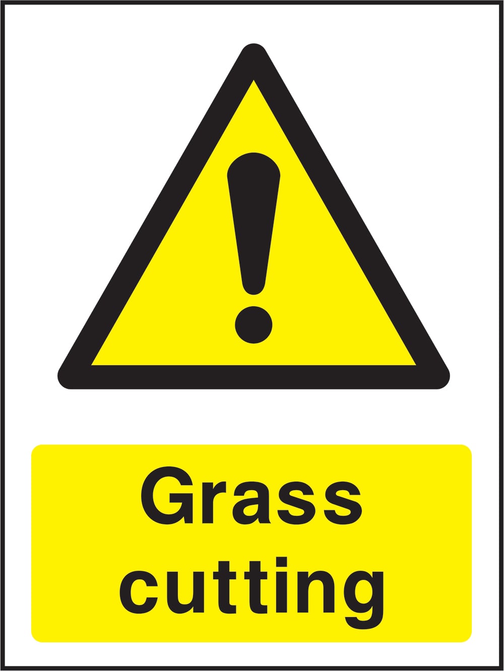 Signage: Grass Cutting (COUN0030)