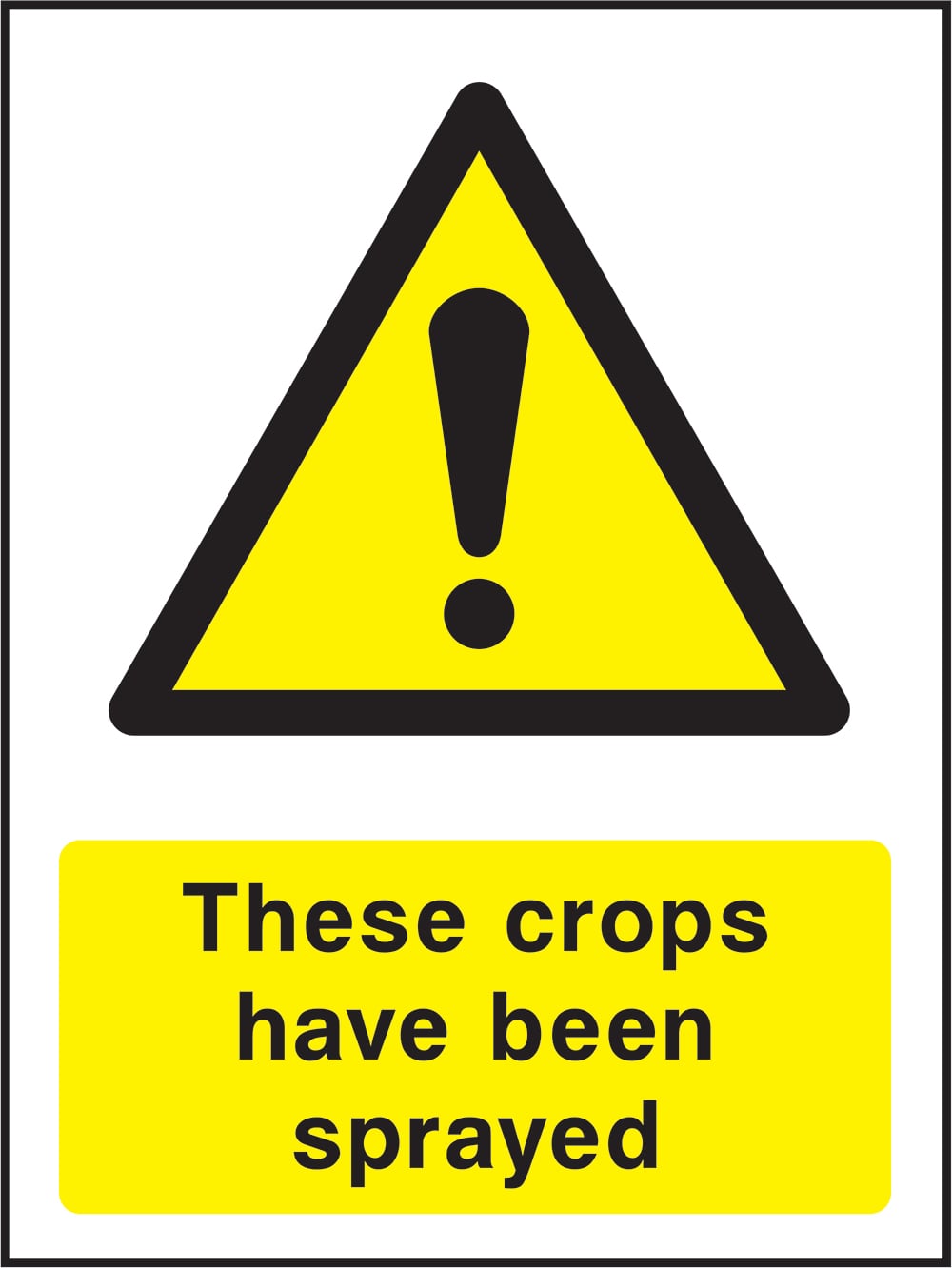 Signage: Crops Sprayed (COUN0034)