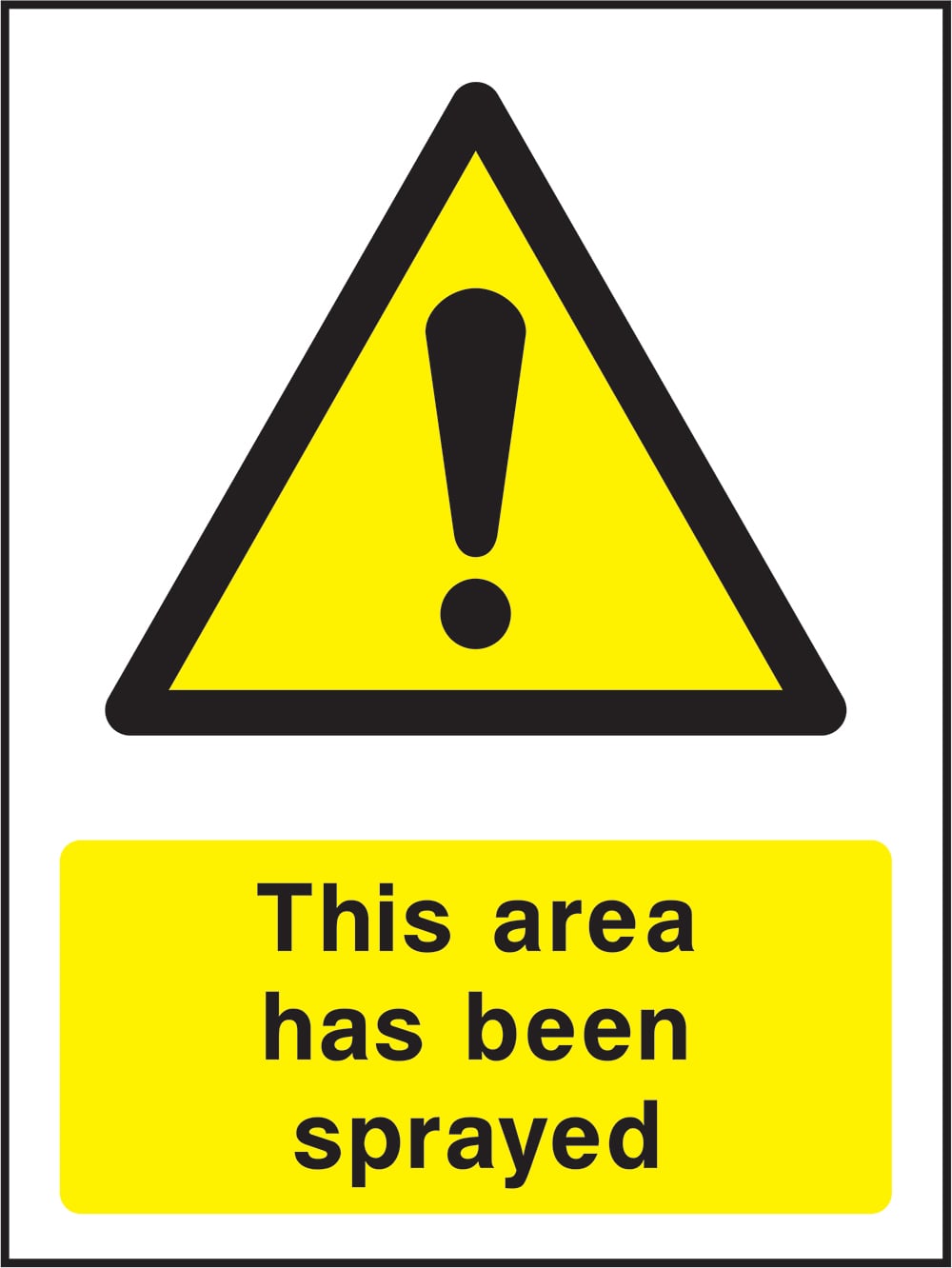 Signage: This Area Has Been Sprayed (COUN0035)