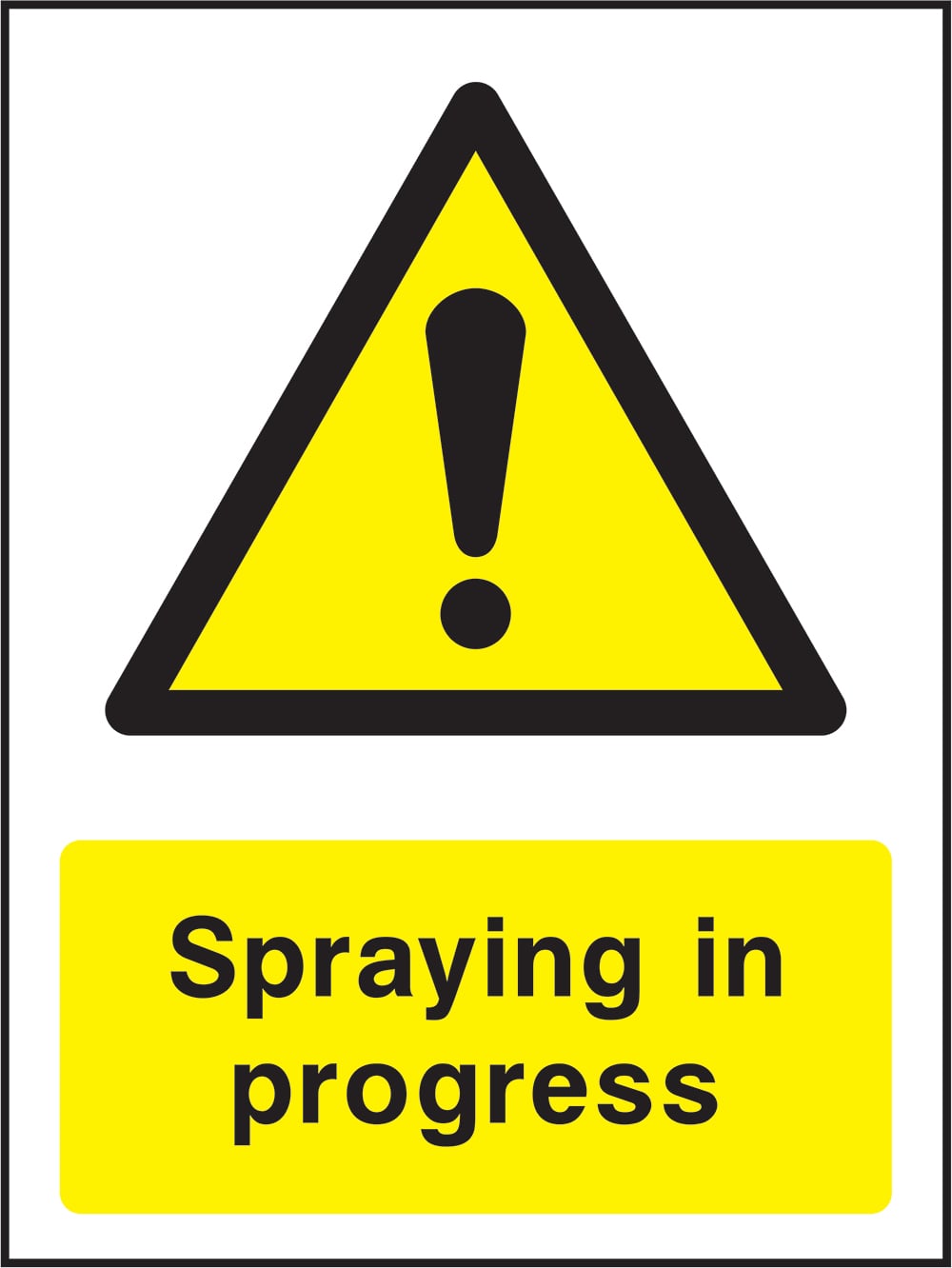 Signage: Spraying in Progress (COUN0036)