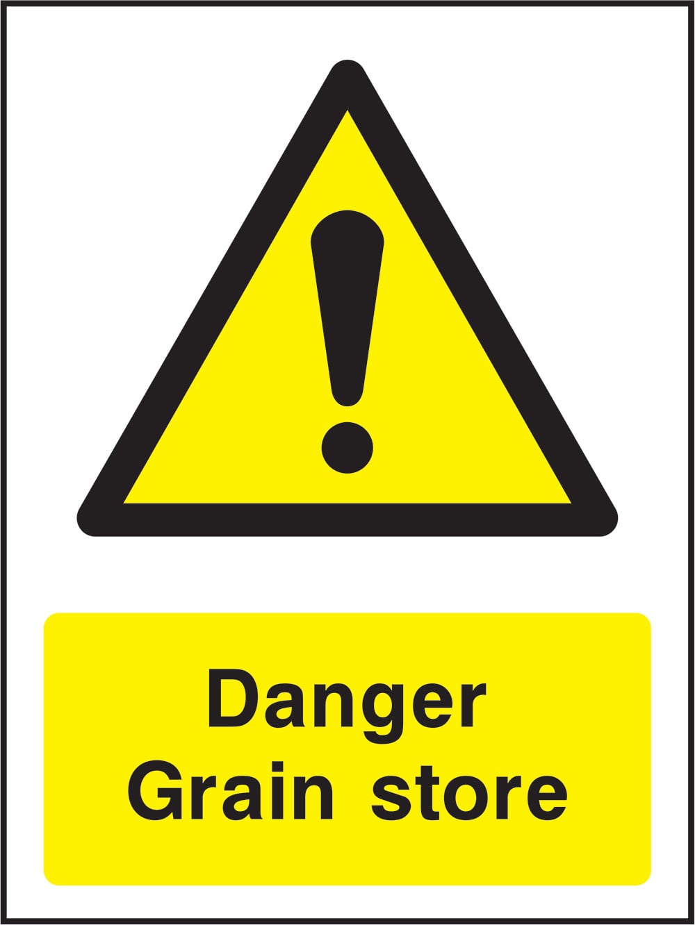 Signage: Danger Grain Store (COUN0038)