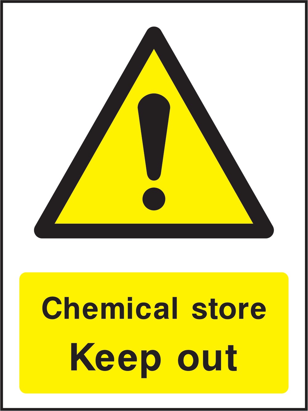 Signage: Chemical Store Keep Out (COUN0046)