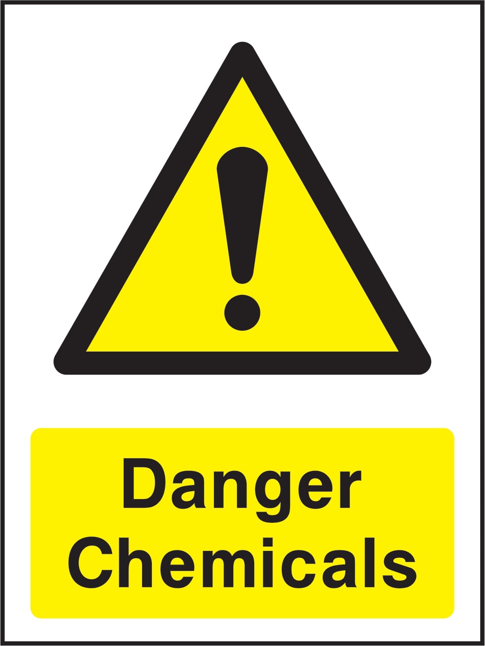 Signage: Danger Chemicals (COUN0047)