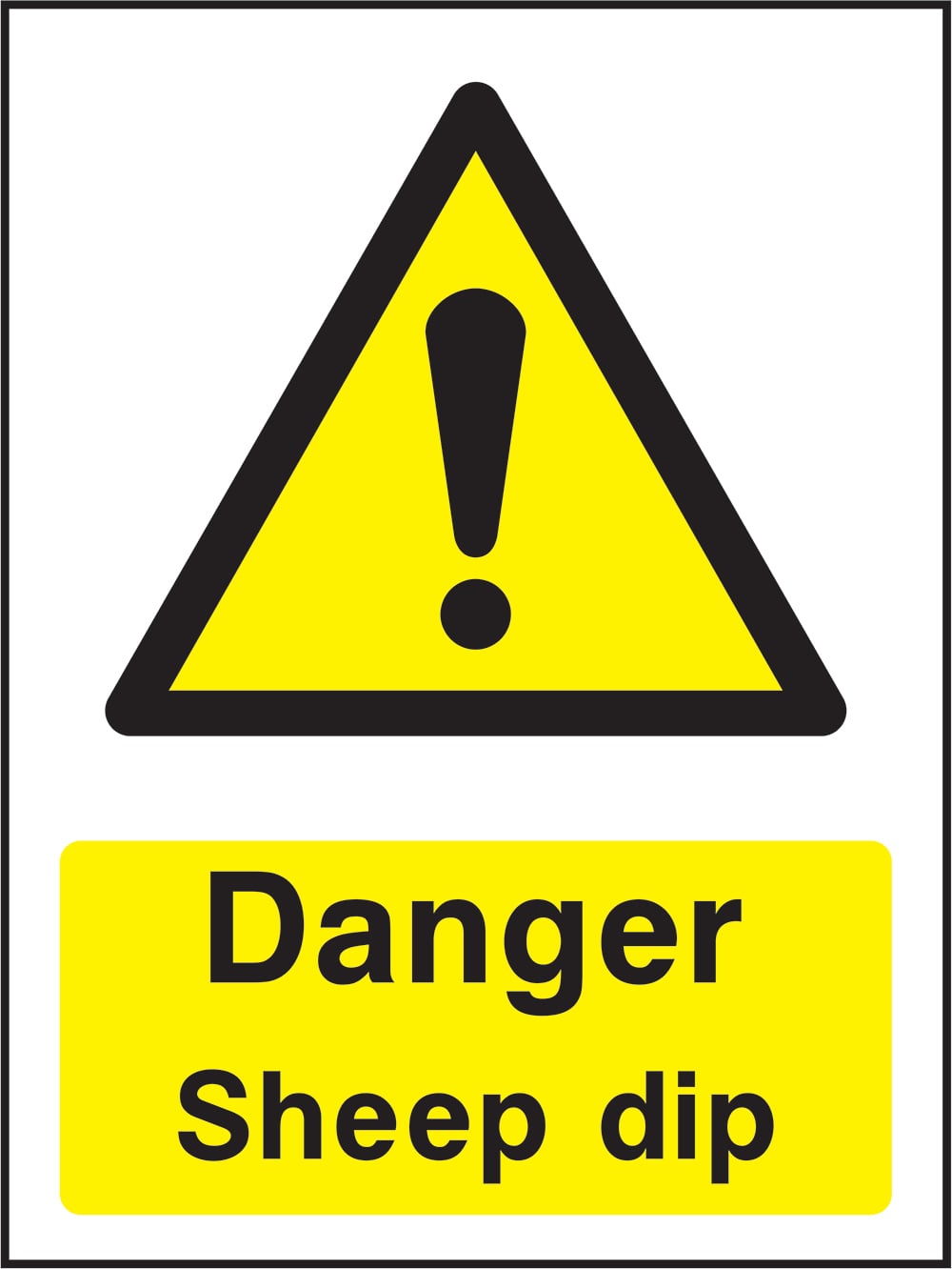 Signage: Danger Sheep Dip (COUN0054)