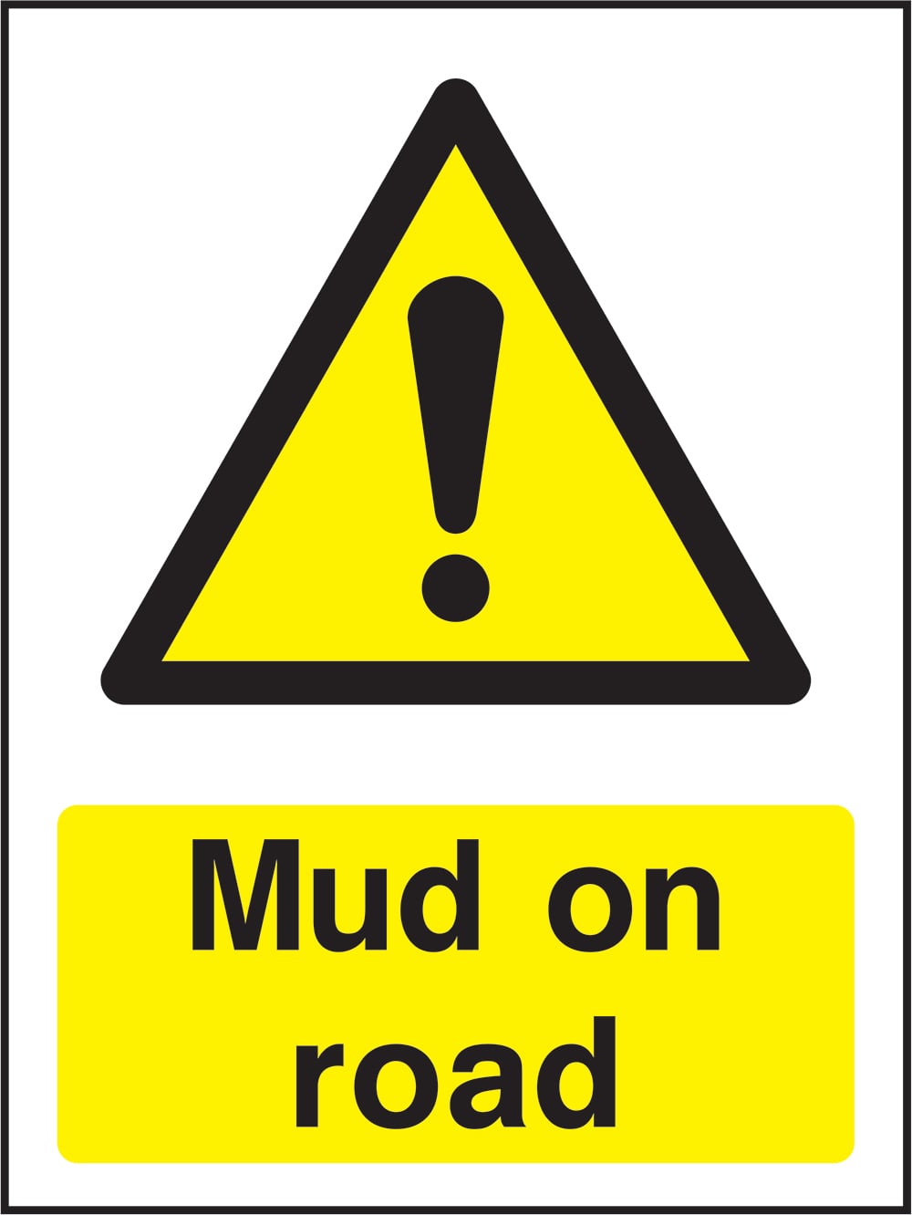 Signage: Mud On Road (COUN0059)