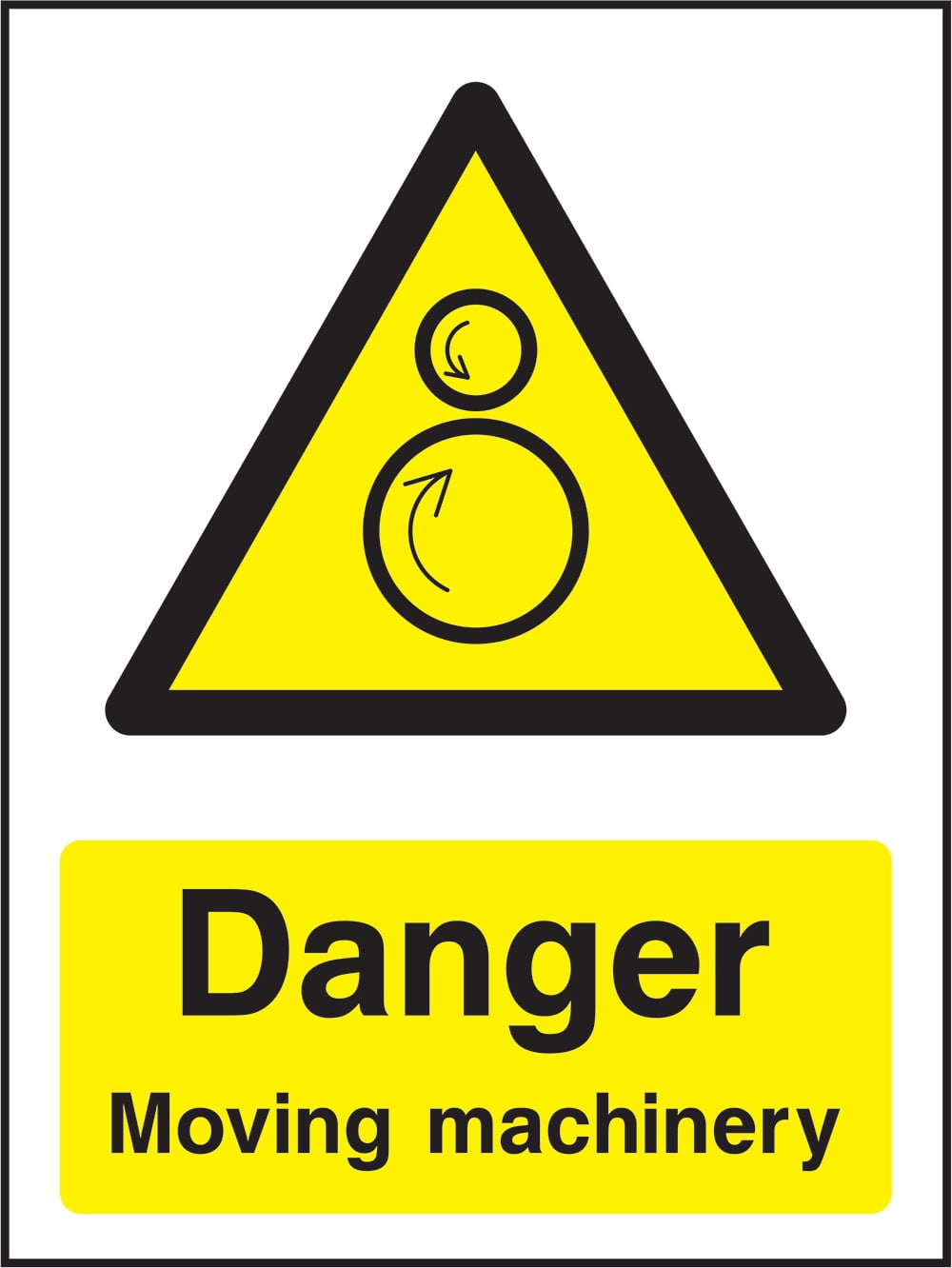 Signage: Danger Moving Machinery (COUN0060)