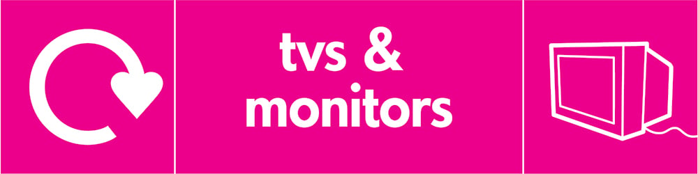 Signage: Recycle Tvs and Monitors (ELEC0044)