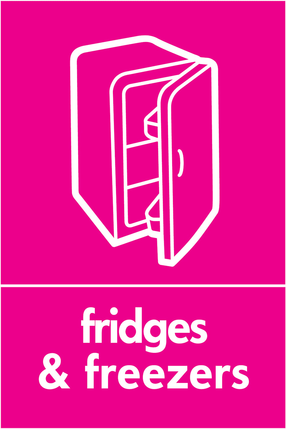 Signage: Fridges & Freezers (ELEC0082)