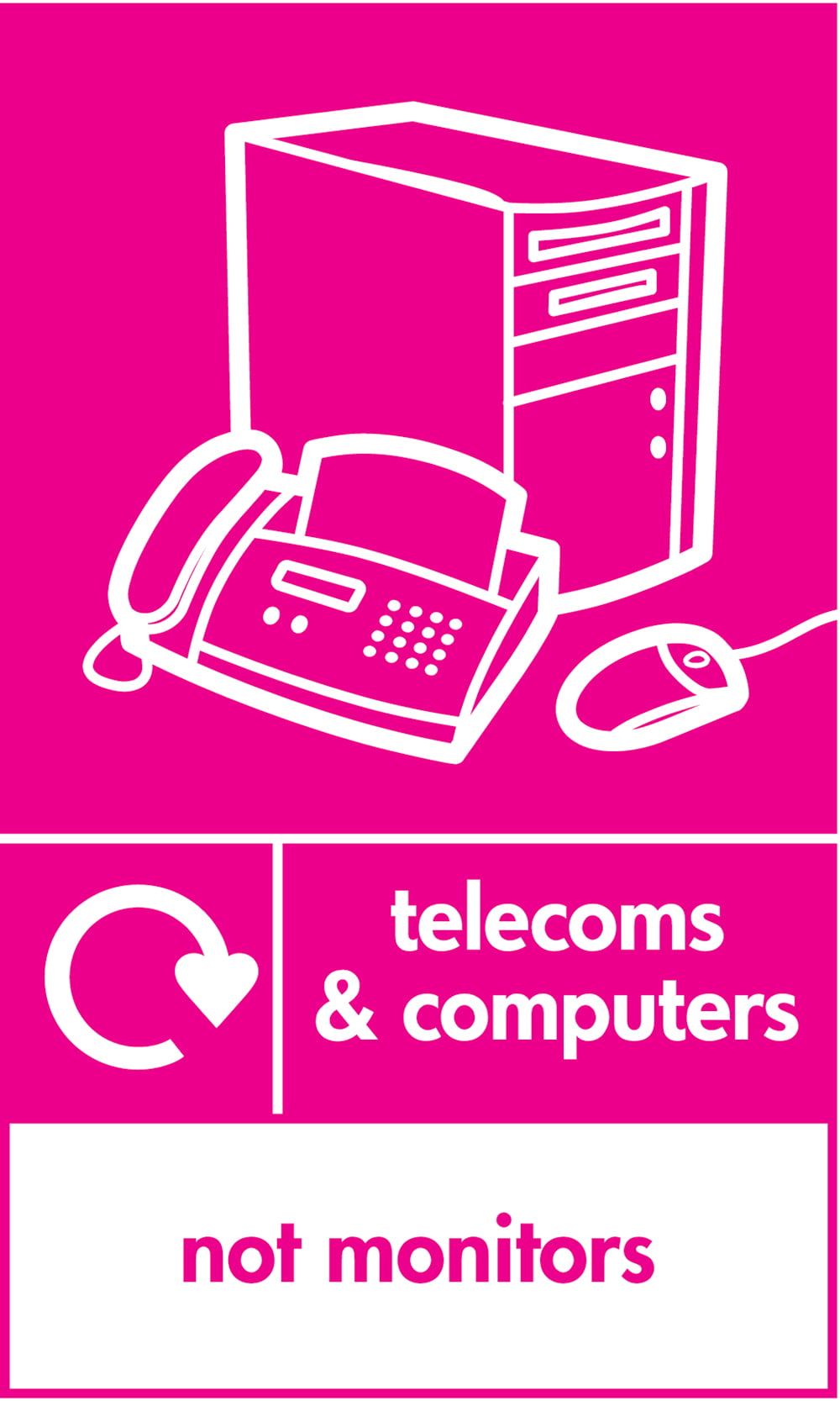 Signage: Telecoms & Computers Not Monitors (ELEC0114)